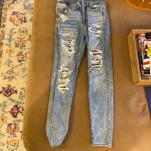 American Eagle AE Forever Soft Patched Super High Waisted Jegging